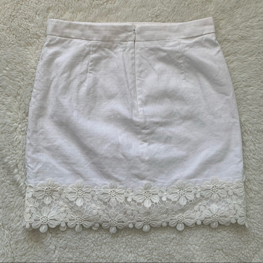J Crew Lace Trim Mini Skirt - Picture 2 of 5